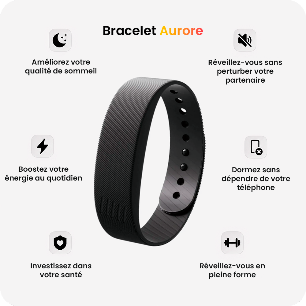 Aurore™ - Réveil Vibrant Silencieux